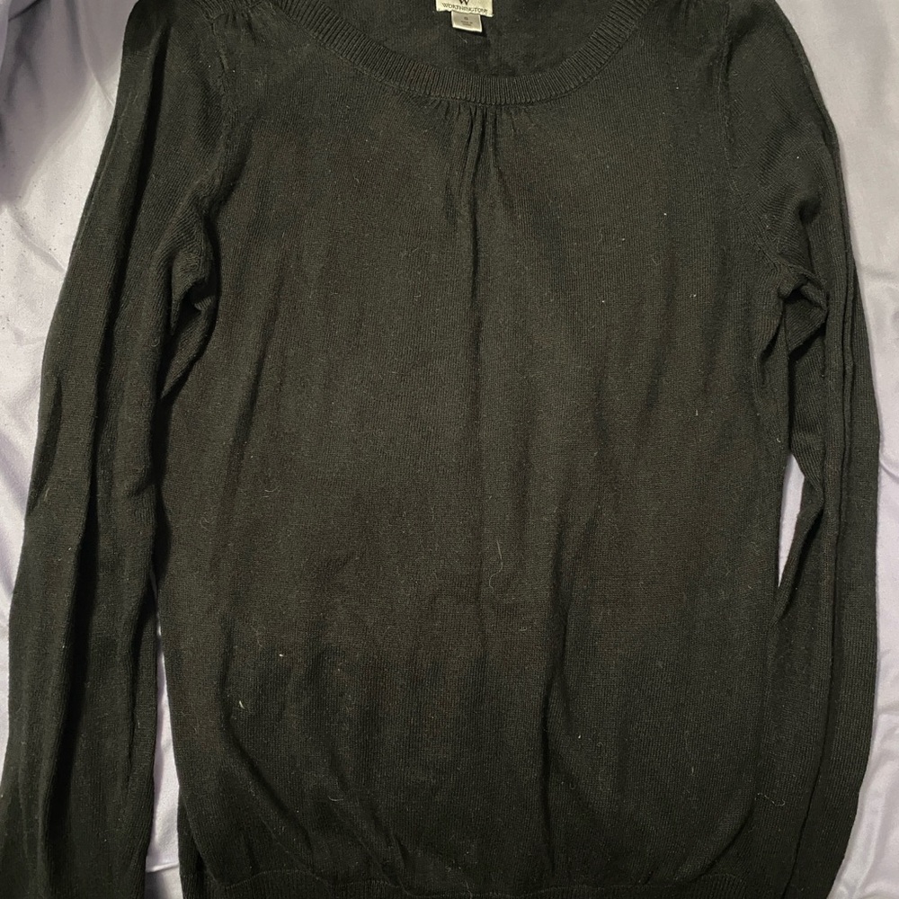 Worthington Black Crew Neck Sweater